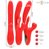 INTENSE - ROSALIA VIBRADOR MULTIFUNCIÓN 3 EN 1 ROJO