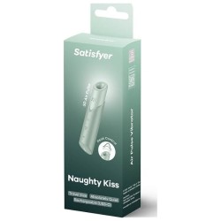 SATISFYER - NAUGHTY KISS ESTIMULADOR CLÍTORIS POR ONDAS VERDE AGUA