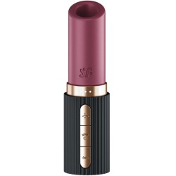 SATISFYER - DEEP KISS WAVE CLITORIS STIMULATOR GARNET / BLACK