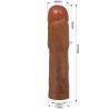 PRETTY LOVE - KYLIAN FUNDA PARA PENE CON EXTENSIÓN DE 7.6 CM MULATO