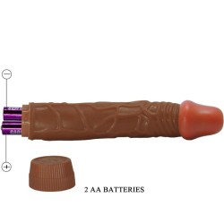 BAILE - BOB VIBRADOR REALÍSTICO 22.5 CM MULATO