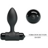 PRETTY LOVE - VIBRA BUTT 10 VIBRATIONS ANAL PLUG BLACK