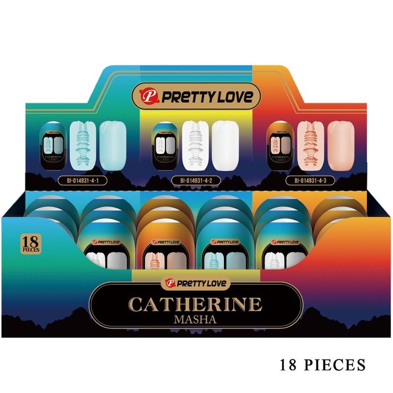 PRETTY LOVE - MASHA PACK 18 MASTRUBADORES MASCULINOS VARIOS