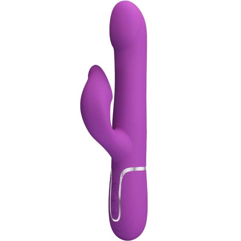 PRETTY LOVE - VIBRADOR  ESTIMULADOR MULTIFUNCIÓN 4 EN 1 MORADO