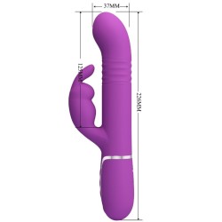 PRETTY LOVE - COALE VIBRADOR RABBIT MULTIFUNCIÓN 4 EN 1 MORADO