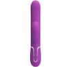 PRETTY LOVE - PERLITA VIBRADOR RABBIT MULTIFUNCIÓN 3 EN 1 MORADO