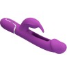 PRETTY LOVE - KAMPAS 3 IN 1 MULTIFUNCTION RABBIT VIBRATOR  PURPLE