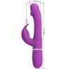PRETTY LOVE - KAMPAS 3 IN 1 MULTIFUNCTION RABBIT VIBRATOR  PURPLE