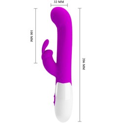 PRETTY LOVE - CENTAUR VIBRADOR RABBIT 30 MODOS DE VIBRACIÓN MORADO