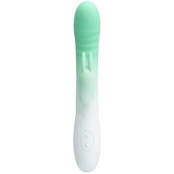 PRETTY LOVE - CERBERUS VIBRADOR RABBIT 3O VIBRACIONES VERDE