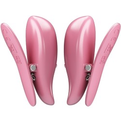PRETTY LOVE - CAILEY NIPPLE CLAMPS 10 VIBRATIONS REMOTE CONTROL PINK