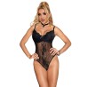 SUBBLIME - 955625 BODY DE ENCAJE CON CIERRE INFERIOR NEGRO L/XL