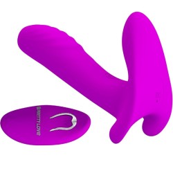 PRETTY LOVE - MASAJEADOR  VIBRADOR 12 VIBRACIONES CONTROL REMOTO MORADO