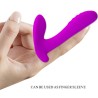 PRETTY LOVE - MASAJEADOR  VIBRADOR 12 VIBRACIONES CONTROL REMOTO MORADO