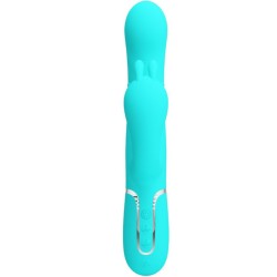 PRETTY LOVE - CAMMY TRIPLE VIBRADOR RABBIT MULTIFUNCIÓN 4 EN 1 AZUL