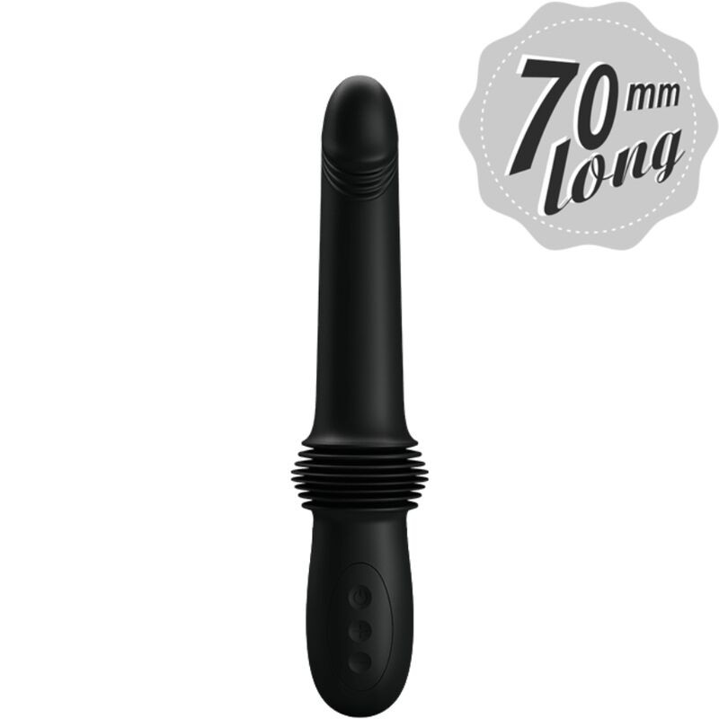 PRETTY LOVE - PAZUZU VIBRADOR 3 MODOS DE EMPUJE NEGRO