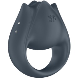 SATISFYER - PERFECT PAIR 2 MULTIVIBRATOR 2 IN 1 PENIS RING AND FINGER STIMULATOR GREY