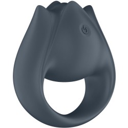 SATISFYER - PERFECT PAIR 2 MULTIVIBRATOR 2 IN 1 PENIS RING AND FINGER STIMULATOR GREY