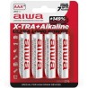 AIWA - X-TRA ALKALINE AAA ALKALINE BATTERY LR03 BLISTER*4