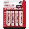 AIWA - X-TRA ALKALINE PILA ALCALINA AAA LR03 BLISTER*4