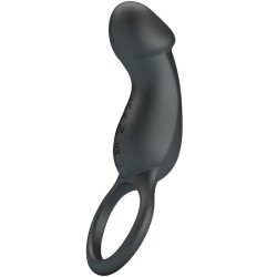 PRETTY LOVE - TRAE ANILLO  VIBRADOR NEGRO