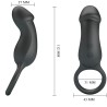 PRETTY LOVE - TRAE RING  VIBRATOR BLACK