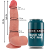 ROCKARMY - RANGER DILDO REALISTA DUAL DENSITY LIQUID SILICONE 22 CM -O- 3.6 CM