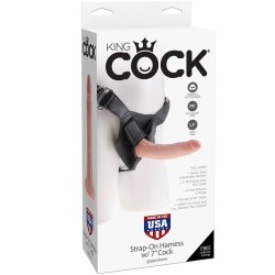 KING COCK - HARNESS CON PENE REALÍSTICO 17.8 CM