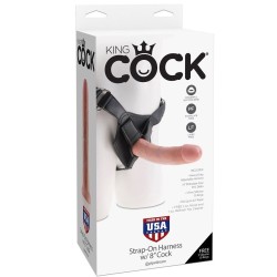 KING COCK - HARNESS CON PENE REALÍSTICO NATURAL 20.3 CM