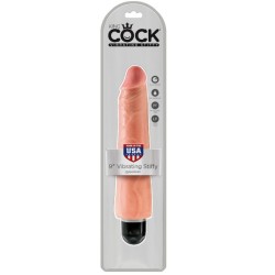 KING COCK 23 CM VIBRATING STIFFY - FLESH