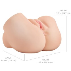 PDX ELITE - BACK THAT ASS UP REALISTIC VIBRATING VAGINA AND ANUS MASTURBATOR