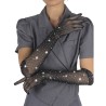 SUBBLIME - 957469SHINE TRANSPARENT GLOVES BLACK S/M