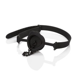 CALEXOTICS - SCANDAL GAG WITH BLACK SILICONE PLUG
