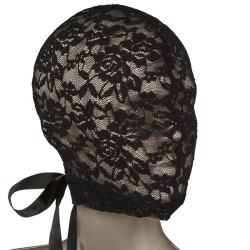 CALEXOTICS - SCANDAL BLACK LACE BALALAVA WITH BOW