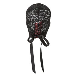 CALEXOTICS - SCANDAL BLACK LACE BALALAVA WITH BOW