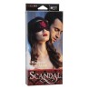 CALEXOTICS - SCANDAL OPAQUE EYE MASK WITH RED DETAILS