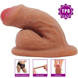 PRETTY LOVE - WARNELL DILDO ULTRA REALÍSTICO Y ELÁSTICO 9.5 CM MULATO