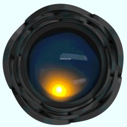 PRETTY LOVE - TARION ANAL PLUG WITH  LED LIGHT BLACK 12.5 CM