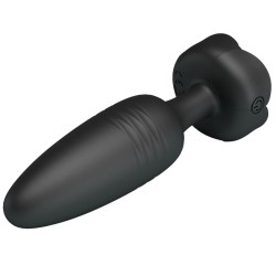 PRETTY LOVE - TARION ANAL PLUG WITH  LED LIGHT BLACK 12.5 CM