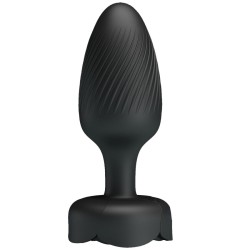 PRETTY LOVE - OSBORN ANAL PLUG WITH  LED LIGHT BLACK 9.8 CM
