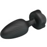 PRETTY LOVE - OSBORN ANAL PLUG WITH  LED LIGHT BLACK 9.8 CM