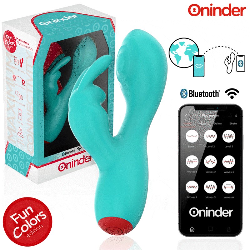 ONINDER CUTE - LOVE BUNNY VIBRADOR PUNTO G Y CLÍTORIS - APP MUNDIAL GRATUITA