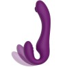 XOCOON - 2 IN 1 STRAPLESS STRAP-ON VIBRATOR WITH REMOTE CONTROL PURPLE