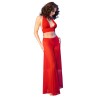 CHILIROSE - CR  4857 SET TOP Y PANTALONES ROJO TALLA S