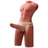 XISE - JASON HALF BODY REALISTIC MALE TORSO WITH THRUSTING AND VIBRATION 55 CM