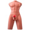 XISE - JASON HALF BODY REALISTIC MALE TORSO WITH THRUSTING AND VIBRATION 55 CM
