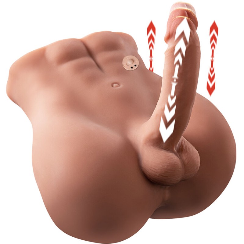 XISE - BERTLETT DILDO ASS REALISTIC DILDO AND ANUS MASTURBATOR FRONT POSITION WITH THRUSTING 18 CM