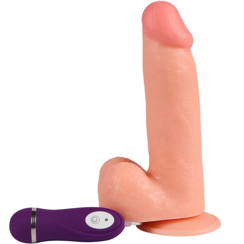 SHEQU - PHANTOM VIBRATING DILDO WITH REMOTE CONTROL 20 CM