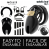 ADDICTED TOYS LOCKED - OBSIDIAN HOLD JAULA PARA PENE TALLA S