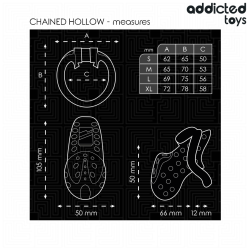 ADDICTED TOYS LOCKED - CHAINED HOLLOW JAULA PARA PENE 10,5 CM